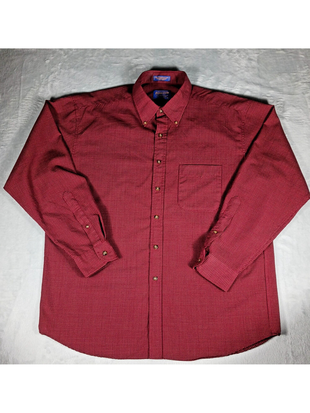 Pendleton Shirt VTG 100% Wool Button Down Sir Pendleton Plaid Made USA Mens XL